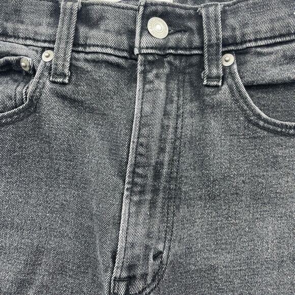 Abercrombie Fitch 26 2R The Ankle Straight Ultra High Rise Jeans Distressed - Picture 7 of 16